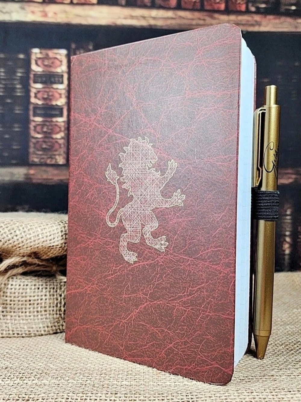 Harry Potter Loot Crate Notebook Journal Gryffindor with Gilderoy Lockhart Pen